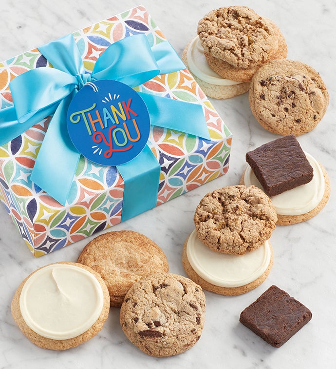 Gluten Free Thank You Cookie and Brownie Gift Box